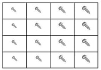 SLOTTED HEX WASHER HEAD SHEET METAL SCREWS