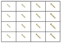 184795 SLOTTED FLAT HEAD WOOD SCREWS