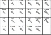 184804 SLOTTED HEX WASHER & HEX HEAD SHEET METAL SCREWS