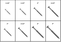 Professional Screws Large Tray 184809 SQUARE DRIVE DECKING SCREWS