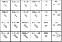 184816 SLOTTED ROUND HEAD MACHINE SCREWS