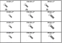 CARRIAGE BOLTS W/ NUTS