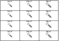 184832 HEX HEAD LAG BOLTS