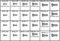 184833 SOCKET FLAT HEAD CAP SCREWS