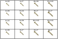184847 PHILLIPS FLAT HEAD WOOD SCREWS