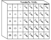 GRADE 8 HEX HEAD CAP SCREWS - SAE 40 HOLE BIN ASSORTMENT