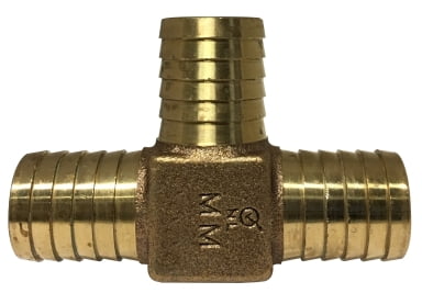 3/4 BRONZE HOSE BARB LEADFREE TEE