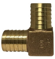 3/4 BRONZE HOSE BARB LEADFREE ELBOW 90