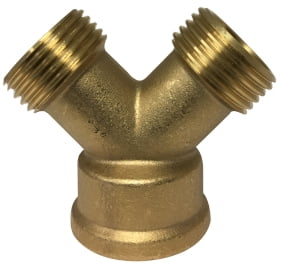 Cast Brass Hose - Y Connector