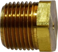 3/8 BRASS SOLID HEX HEAD PLUG