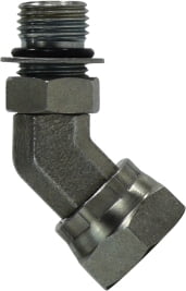 45 Degree O-Ring Swivel Adapter