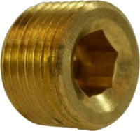 1/4 BRASS C/S HEX PLUG AB1953