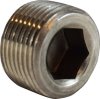 1/16 316SS HEX COUNTERSUNK PLUG