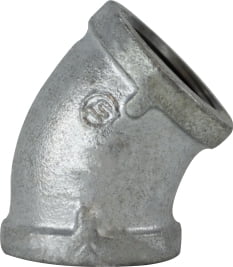 Galvanized 45 Degree Elbow