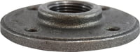 1/2 BLACK ROUND FLOOR FLANGE