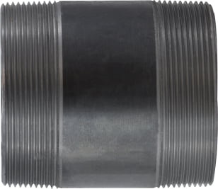 Black Steel Nipple 4 Diameter