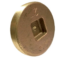 2 BRASS COUNTERSUNK PLUG 1/4-20 TAP