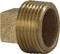 1/4 BRONZE SQ HD CORED PLUG