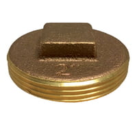 2 1/2 BRASS RAISED HEAD CLEANOUT PLUG