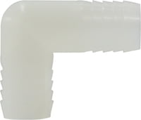 1/4 WHITE NYLON HB UNION ELBOW