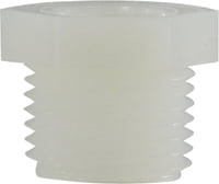 3/8 X 1/4 WHITE NYLON HEX BUSHNG