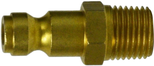 1/4 Brass Male Plug