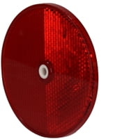 3 RD ALL PLASTIC REFLECTORS RED