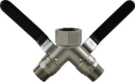 3- Way Wye Vented and Unvented Ball Valve