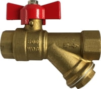 3/4 MIPXFIP BRASS BALL VALVE W/STRAINER