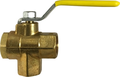 Bottom Outlet 3 Way Ball Valve