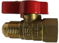 1/2 FPT X 3/8 FLARE CSA GAS BALL VALVE