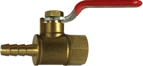 Female x Hose Barb Mini Ball Valve