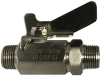 1/2 MIP X MIP MINI S.S. BALL VALVE