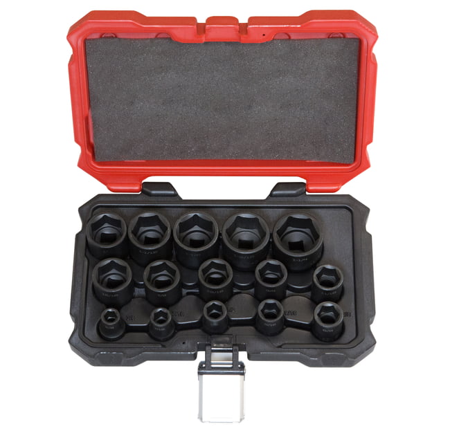 PROFERRED 1/2" DRIVE IMPACT METRIC SOCKET SET - 16 PIECE 6 POINT IMPACT Metric