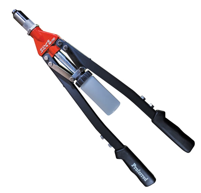 PROFERRED LEVER-OPERATED HAND RIVET TOOL MODEL HR 730 - Nosepiece: 1/8", 5/32", 3/16", 7/32", 1/4"