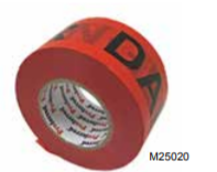 2.8IN X 1000FT, 0.035MM (1.3MIL) DANGER TAPE, Qty. 16