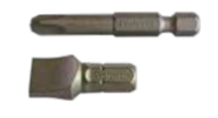 SLOTTED DRIVE BITS - 5F-6R, 1", 1/4" Hex Shank