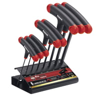 PROFERRED T-HANDLE HEX KEY SET - 8 PIECE (SAE 5/64"-3/8") SAE