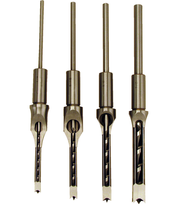 Premium Mortise Chisel & Bits, Set of 4
