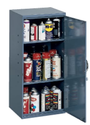 Wall Mountable Aerosol Cabinet, Cabinets Paint Rack, Durham Mfg