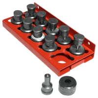 Punches & Dies 10 Piece Round P&D Set w/ Storage Tray