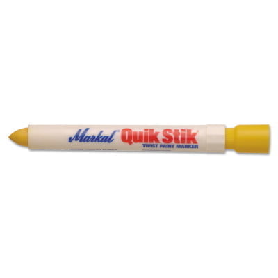 Quik Stik Markers, 11/16 in dia, 6 in, Yellow