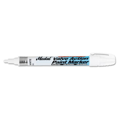 Valve Action® Certified Paint Marker, White