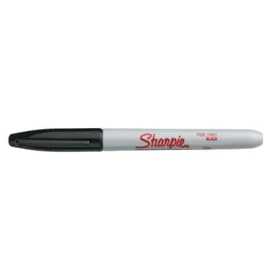 Sharpie® Industrial Permanent Marker, Black, Fine, 1 Dozen