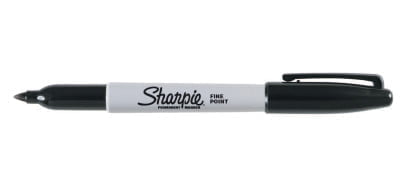 Sharpie® Fine Point Permanent Marker, Black, 1 mm