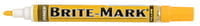 BRITE-MARK® Medium Paint Marker, Yellow, Medium, Bullet, Acrylic