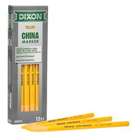 Phano China Marker, Yellow, 1/2 in Tip, Peel-Away Wrapper