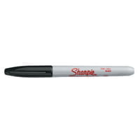 Sharpie® Industrial Permanent Marker, Black, Fine, 1 Dozen