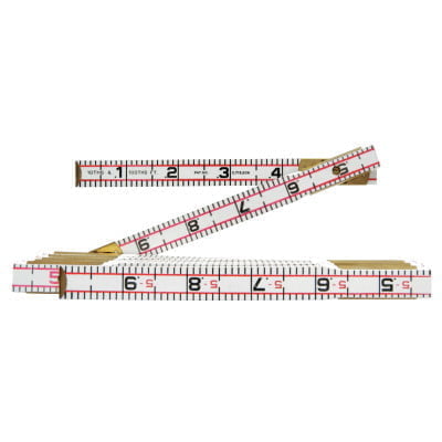 Red End Engineers' Rulers, 6 ft, Wood