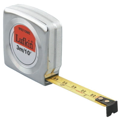 Lufkin W9210ME Mezurall Measuring Tape, 1/2in x 10ft